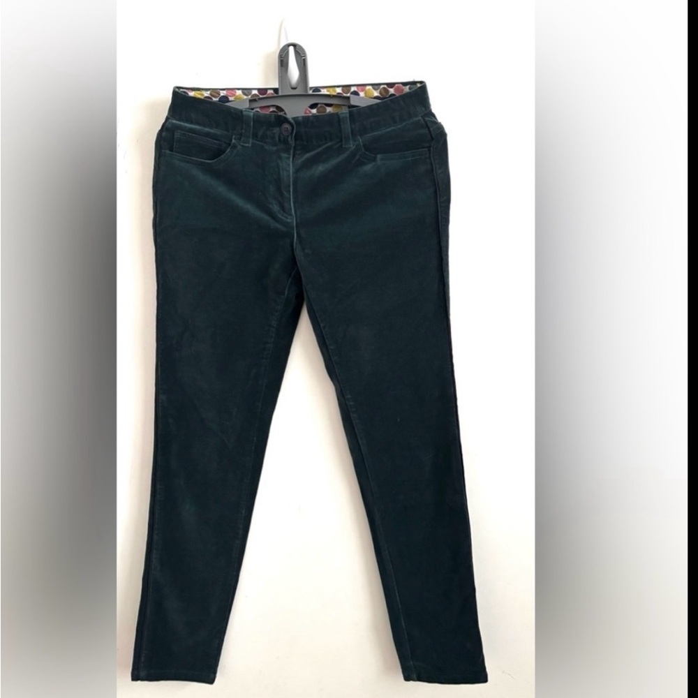 Boden pants corduroy green tall emerald skinny 6L Career Office Workwear